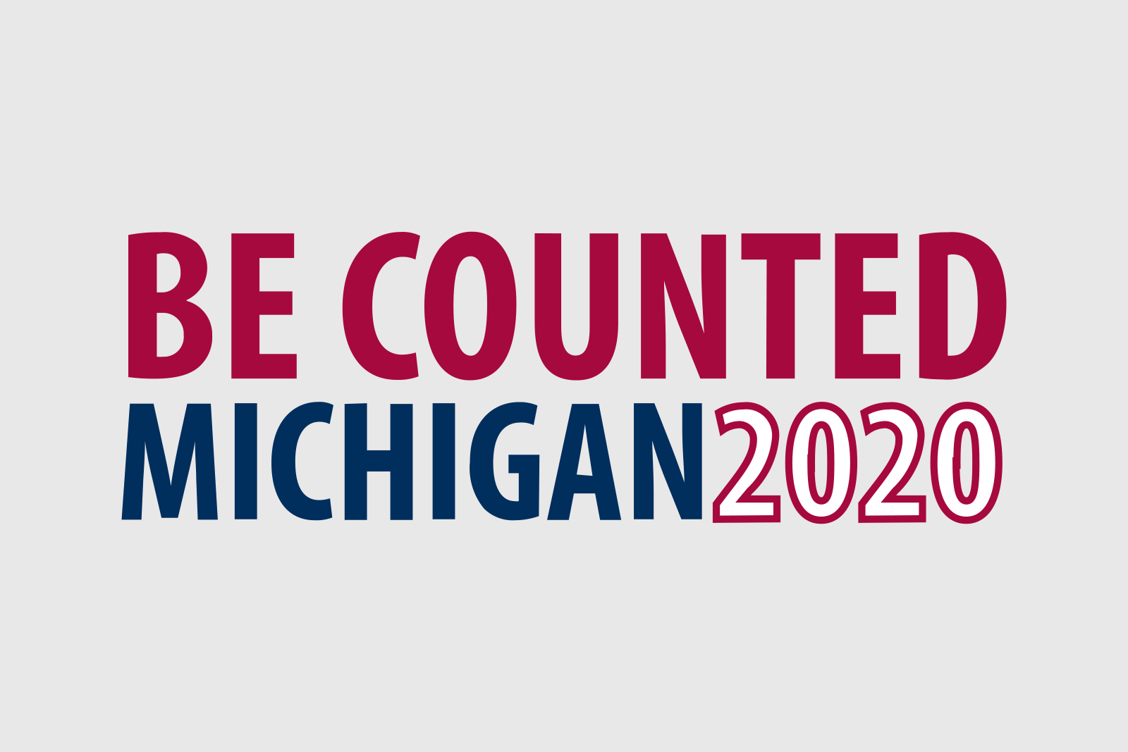 MNA Census Logo for Be Counted Michigan 2020